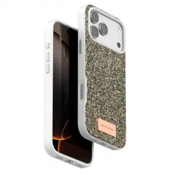 Onegif  İphone 17 Pro Max Bright Simli Kapak - Çöl Titanyum