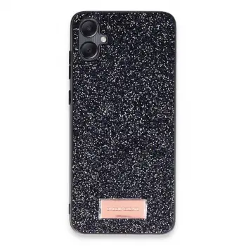 Onegif Samsung Galaxy A05 Bright Simli Kapak - Siyah