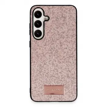 Onegif Samsung Galaxy A55 5g Bright Simli Kapak - Pembe