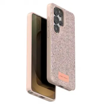 Onegif Samsung Galaxy S26 Ultra Bright Simli Kapak - Pembe