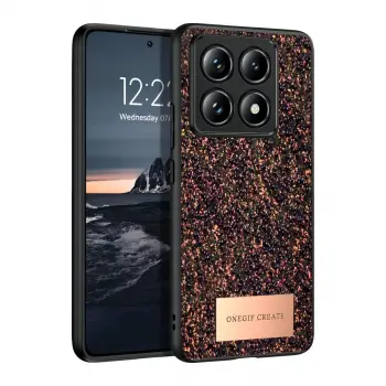 Onegif Xiaomi Mi 14t Pro Bright Simli Kapak - Derin Mor