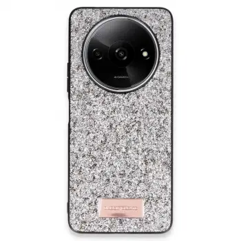 Onegif Xiaomi Redmi A3 4g Bright Simli Kapak - Gümüş