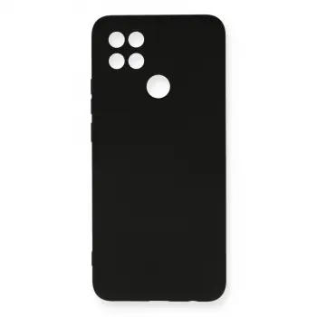 Oppo A15 Kılıf Nano İçi Kadife Silikon - Siyah