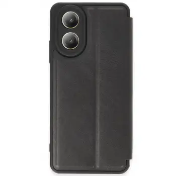 Oppo A38 Kılıf Flip Cover - Siyah