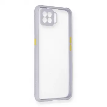 Oppo A73 Kılıf Miami Şeffaf Silikon - Lila