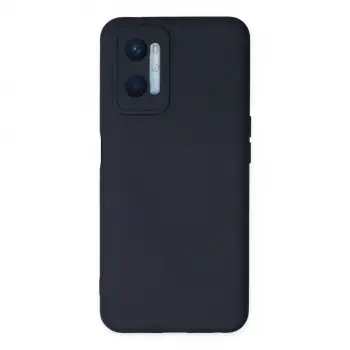 Oppo A96 Kılıf Nano İçi Kadife Silikon - Lacivert