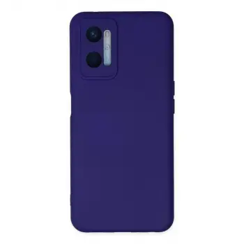 Oppo A96 Kılıf Nano İçi Kadife Silikon - Mor