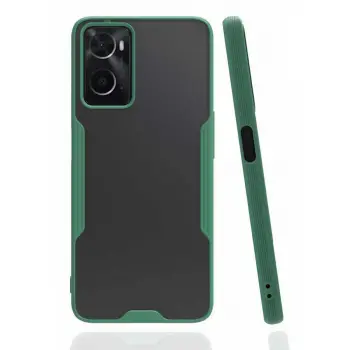 Oppo A96 Kılıf Platin Silikon - Yeşil