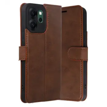 Oppo Reno 14f Trend S Plus Kapaklı Kılıf - Taba