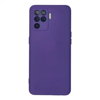 Oppo Reno 5 Lite Kılıf Nano İçi Kadife Silikon - Mor