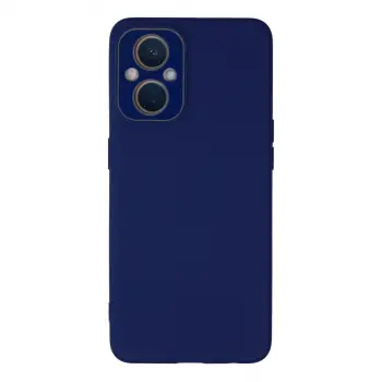 Oppo Reno 7 Lite Kılıf Lansman Glass Kapak - Sky Blue