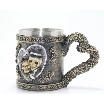 Paslanmaz Çelik Kalpli Kupa Bardak Alk1017