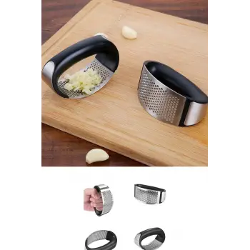 Paslanmaz Çelik Sarımsak Ezici Presi Parçalayıcı Doğrama Aleti