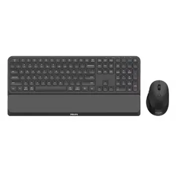 Philips SPK6248B Kablolu Türkçe Q Klavye&Mouse Set Siyah (KDO)