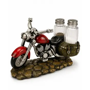 Polyester Motosiklet Figürlü Tuzluk Biberlik Seti Alk5614