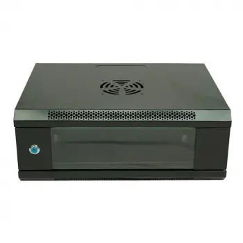 Racksan ML-6404S 4U Duvar Tipi Kabinet (200-530-400) Raf+Fan+Priz