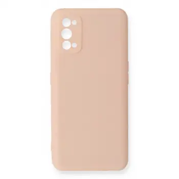 Realme 7 Pro Kılıf Nano İçi Kadife Silikon - Pudra