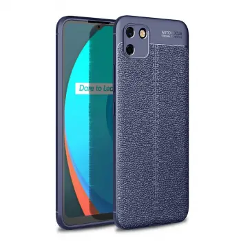 Realme C11 2021 Kılıf Auto Focus Kapak - Lacivert
