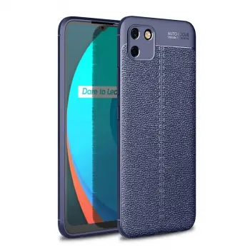 Realme C11 2021 Kılıf Auto Focus Kapak - Lacivert