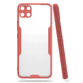 Realme C15 Kılıf Platin Silikon - Pembe