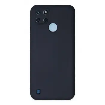 Realme C25y Kılıf Nano İçi Kadife Silikon - Lacivert