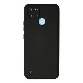Realme C25y Kılıf Nano İçi Kadife Silikon - Siyah