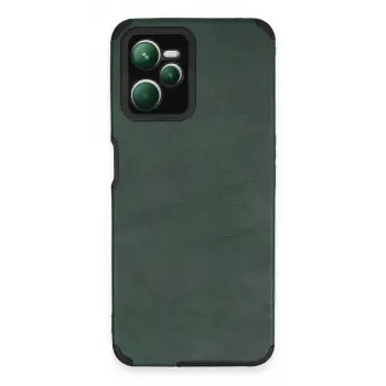 Realme C35 Kılıf Loop Deri Silikon - Yeşil