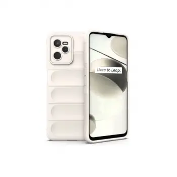 Realme C35 Kılıf Optimum Silikon - Krem