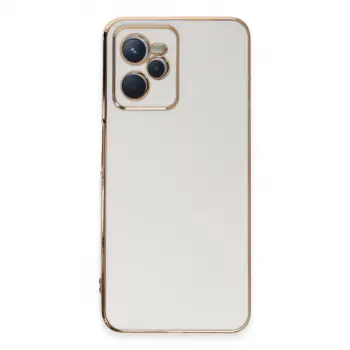 Realme C35 Kılıf Volet Silikon - Beyaz