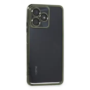Realme C53 Kılıf Razer Lensli Silikon - Yeşil