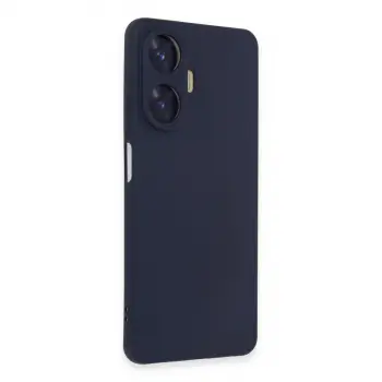 Realme C55 Kılıf Nano İçi Kadife Silikon - Mor