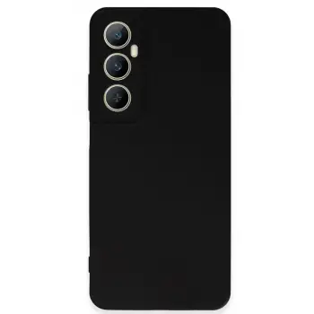 Realme C65 Kılıf First Silikon - Siyah