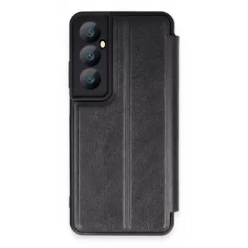 Realme C65 Kılıf Flip Cover - Siyah