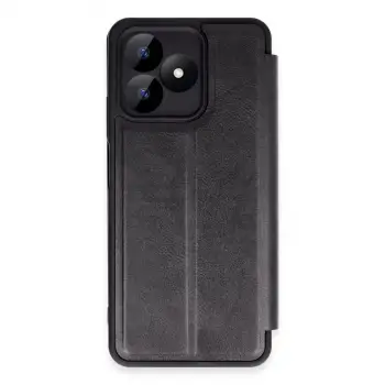 Realme Note 50 4g Kılıf Flip Cover - Siyah