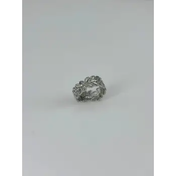 Ayarlanabilir Rodyum Pirinç Bijuteri Yüzük - Yz0148