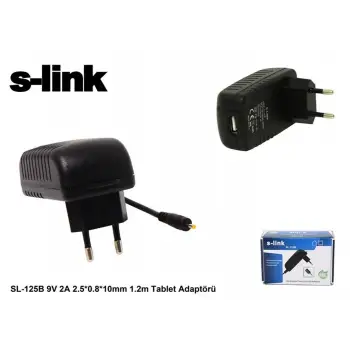 S-link SL-125B 9v 2a 2.5-0.8-10mm 1.2 Tablet Adaptörü (KDO)