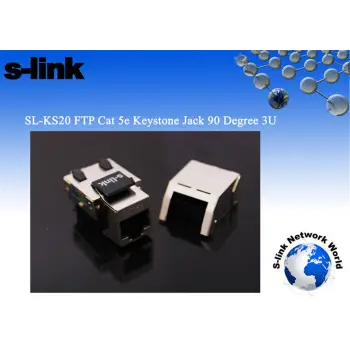 S-link SL-KS20 FTP CAT5E Kestone Jack3U 90 Dek (KDO)