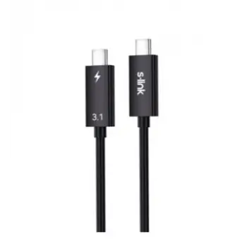 S-link SL-TC302 Thunderbolt 3.0 2m 4k 60Hz PD100W TypeC to TypeC 40Gbps Hızlı Data Kablosu (KDO)