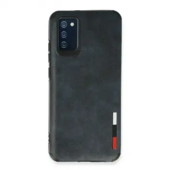 Samsung Galaxy A02s Kılıf Loop Deri Silikon - Lacivert