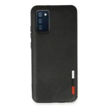 Samsung Galaxy A02s Kılıf Loop Deri Silikon - Siyah