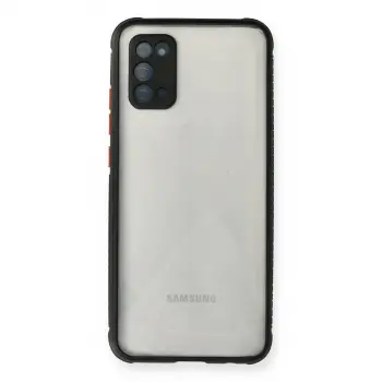 Samsung Galaxy A02s Kılıf Miami Şeffaf Silikon - Siyah
