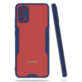 Samsung Galaxy A02s Kılıf Platin Silikon - Lacivert