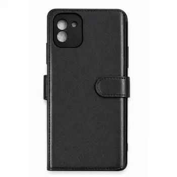 Samsung Galaxy A03 Core Kılıf Trend S Plus Kapaklı Kılıf - Siyah