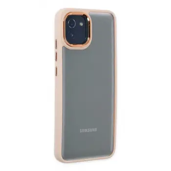 Samsung Galaxy A03 Kılıf Dora Kapak - Pudra