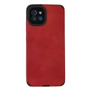 Samsung Galaxy A03 Kılıf Loop Deri Silikon - Kırmızı