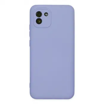 Samsung Galaxy A03 Kılıf Nano İçi Kadife Silikon - Lila