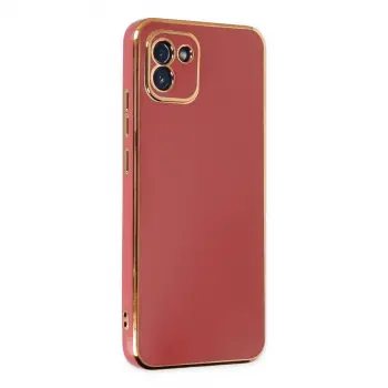 Samsung Galaxy A03 Kılıf Volet Silikon - Kırmızı