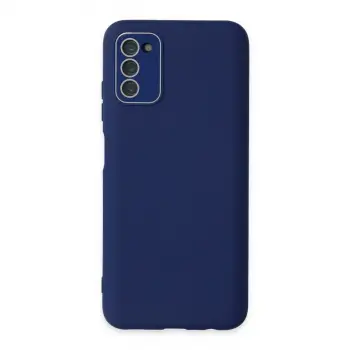 Samsung Galaxy A03s Kılıf Lansman Glass Kapak - Sky Blue