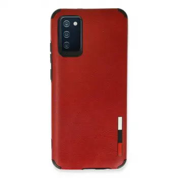 Samsung Galaxy A03s Kılıf Loop Deri Silikon - Kırmızı