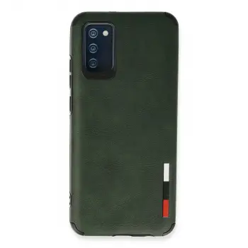Samsung Galaxy A03s Kılıf Loop Deri Silikon - Yeşil